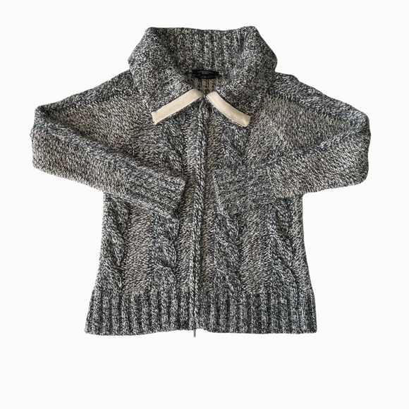 MaxMara Weekend Chunky Alpaca Cashmere Zip Cardigan | M - Picture 4 of 11